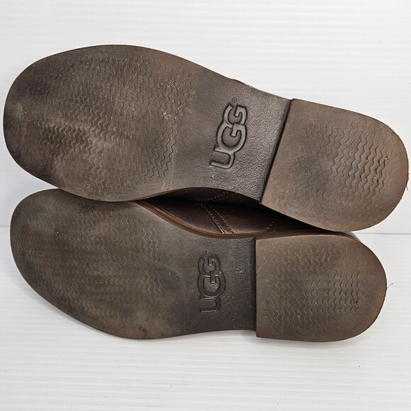 UGG Dagmann Boots Mens Size 7 Brown Leather Chukka Ankle - Picture 4 of 9